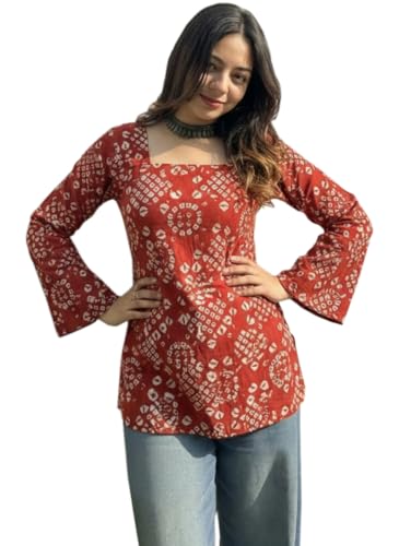 ANNI Designer Women’s Viscose Printed Short Kurti | Straight Fit ...