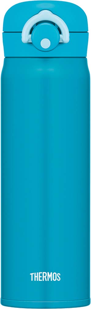 Thermos JNR-501LTD MTBL Botella de agua, taza de viaje aislada al vacío, 500 ml, azul mate