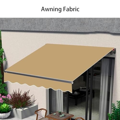 Auvent rétractable bleu 5x2.5m pour terrasse en toile - 3
