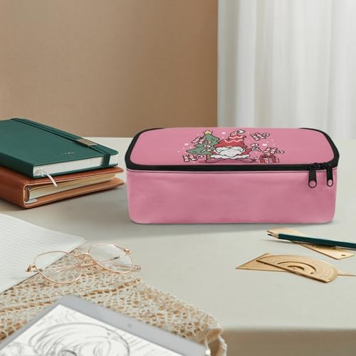 Image of Christmas Kids Large Pencil Case for Boys Girls Adorable Pencil Case,Cute Elf Pencil Bag for 2Nd 3Rd Children Pencil Container with Multi Slot Box Pencil for Back to School Gifts
