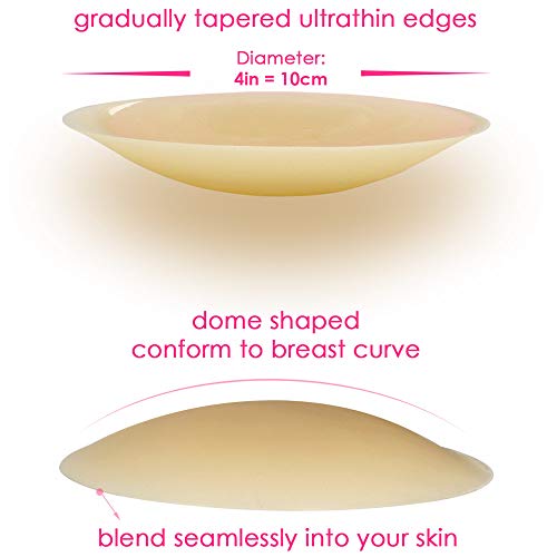 image for MIILYE Large Nipple Covers, Silicone Pasties Sticky Nipplecovers Adhes