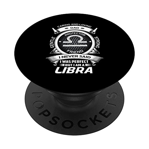 Divertido padre del zodiaco Libra PopSockets PopGrip Intercambiable