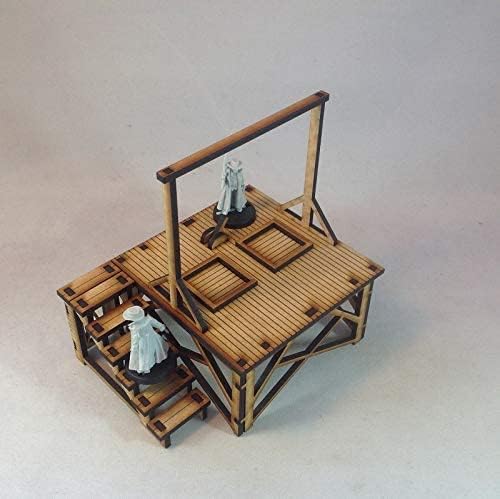 Miniatura 5 de Horca 1.102 in MDF Kit Tombstone Desperado Legends Old West Terrain Building