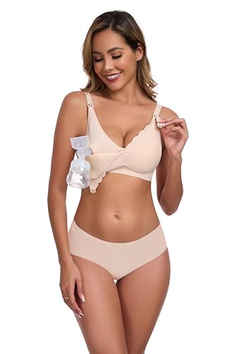 Image of Vinfact Hands Free Pumping Bra Adjustable Breast-Pumps Nursing Bras Comfort Maternity Breast Pump Bra