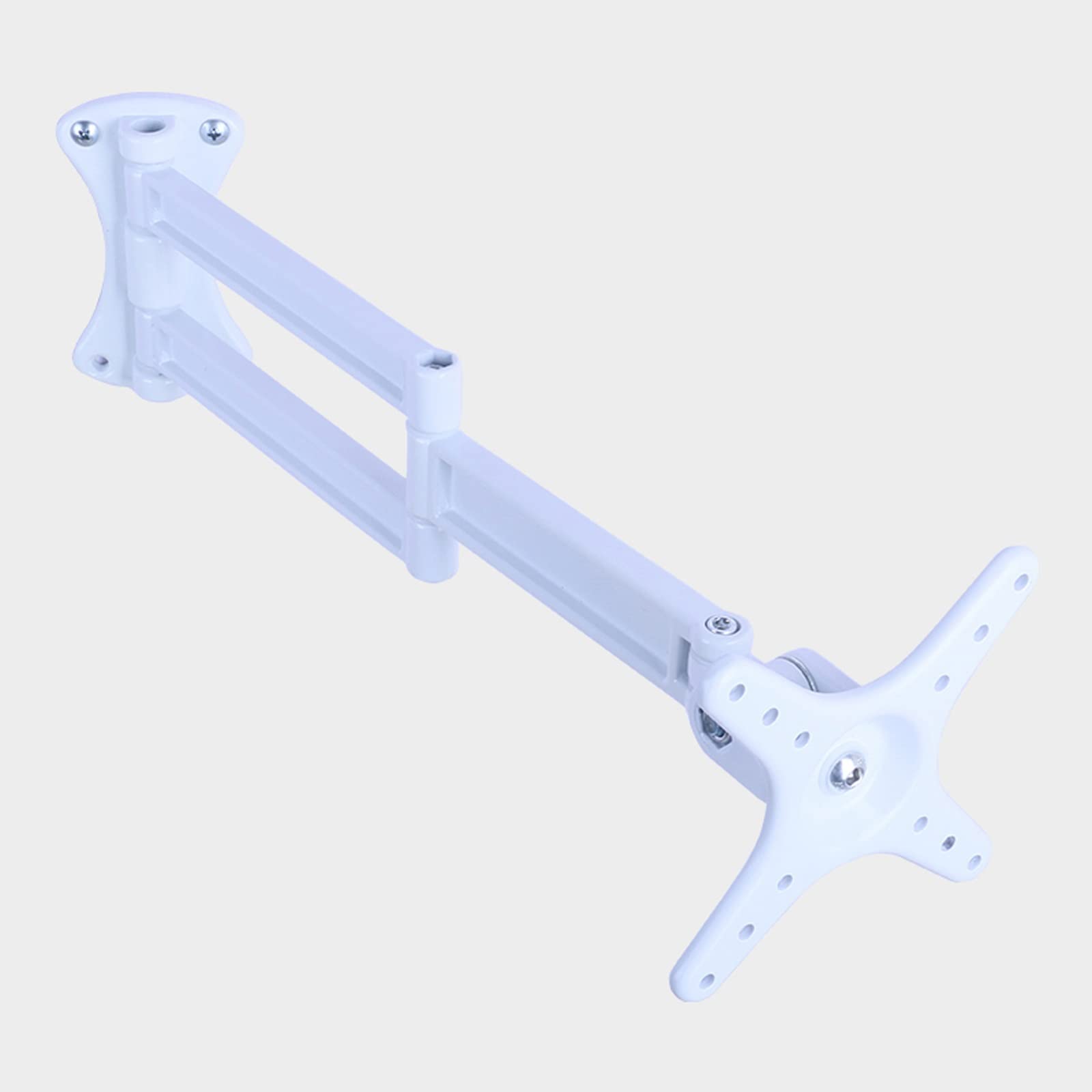 Staffa TV Supporto TV Full Motion, Girevole, articolato, inclinabile, Adatto per Monitor da 10-27 Pollici, 360 Gradi in Orizzontale