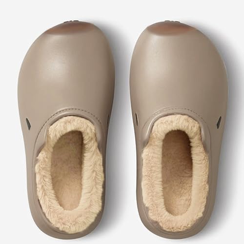 ChayChax Women Men Fur Lined Clogs Novelty Cute Capybara Warm Fuzzy Slippers Waterproof for Indoor Outdoor2