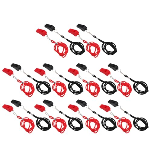 Silbatos Deportivos Plásticos 20 piezas con Cordón miniatura 1