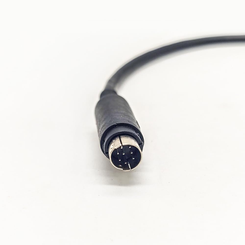 Female RJ45 to 8-Pin Mini Din Male Changer Cable 30CM