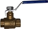 Plumber's Choice 11007 2-Inch Full Port Ball Valve with Threaded Ends (2-Pack)