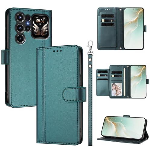 �X�}�z�P�[�X �Ή��@�� for Oukitel C68 Plus �X�}�z�P�[�X�y�E�H���b�g�f�U�C�� �f���A���J�[�h�X���b�g �L���b�V�� �t���b�v���X�^���h �����h�~�zGreen
