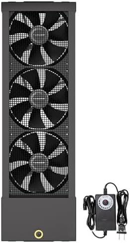 Adjustable Window Exhaust Fan, Silent Vent for Sliding Windows, Punch-Free Design, Perfect for Bedroom & Living Room, Fits 35-140cm Vertical Spaces