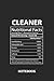 Produktbild Nutritional Facts Cleaner Awesome Notebook: 6x9 inches - 110 dotgrid pages  Greatest Passionate working Job Journal  Gift, Present Idea