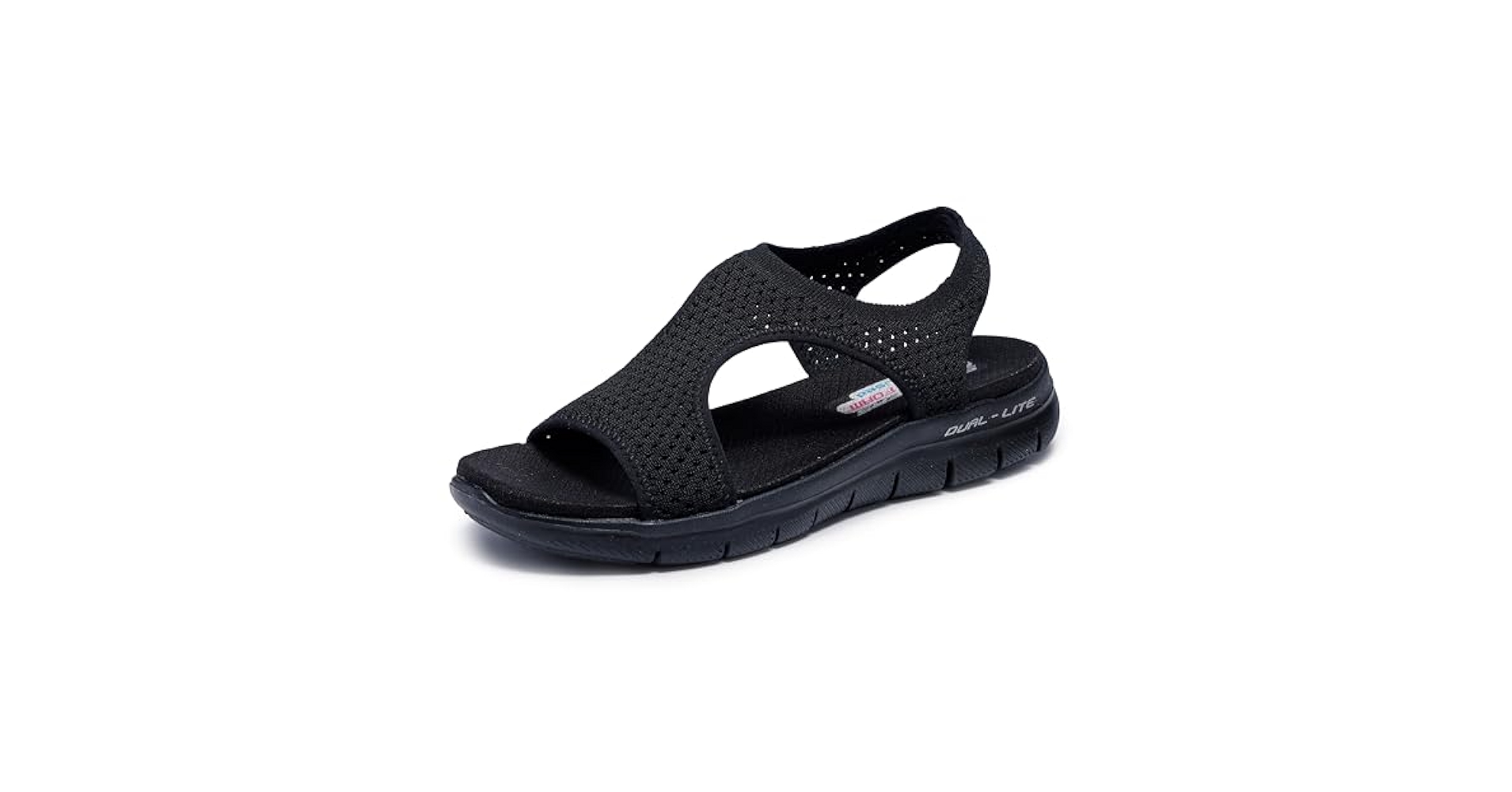 美品✨スケッチャーズ Flex Appeal 2.0-Deja VU レディース Amazon.com | Skechers Women's Slingback Sport Sandal, Black