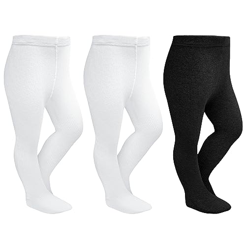 Image of Stelle Toddler Girls Tights Baby Cable Knit Stockings Thick Cotton Legging