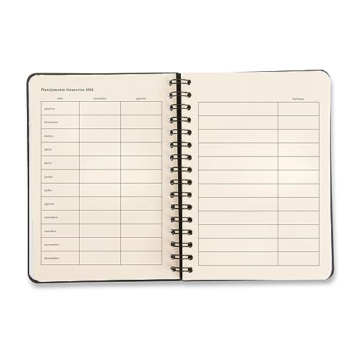 Agenda Planner Wire-O 2024 Jóia Natural Semanal Notas A5 Insecta Dia, Cicero