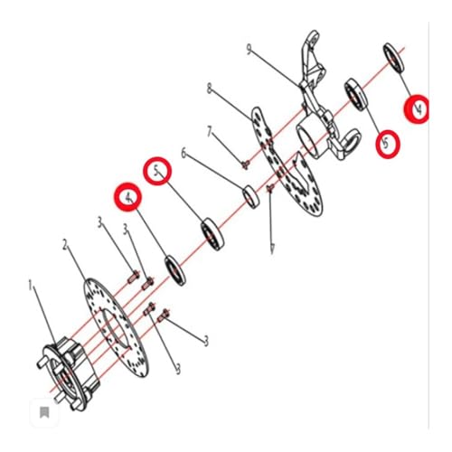 Kit de rodamiento de rueda y retén de aceite para quad ATV 500 J500 2