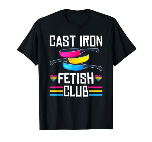 Pansexual Pride Pfannen aus Gusseisen, Fetisch Club, lustiger Pfannenstolz T-Shirt