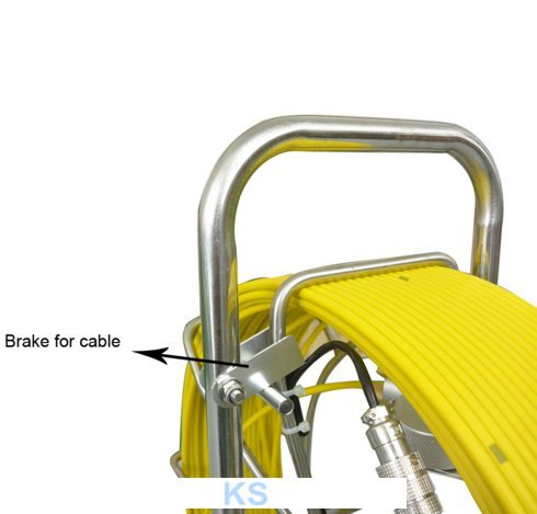 Pan tilt Channel Camera Industrial Plumbing Pipe Camera Inspection with Meter Counter 60m
