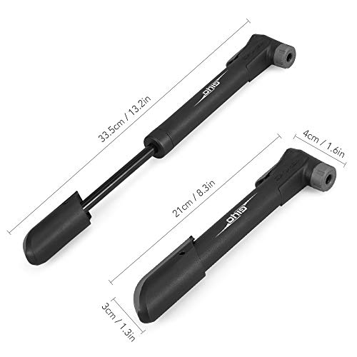 Leeofty Mini Bomba De Bicicleta Da Bomba de 120PSI de Alta Pressão Da Bomba de Ar Da Bicicleta Kit d