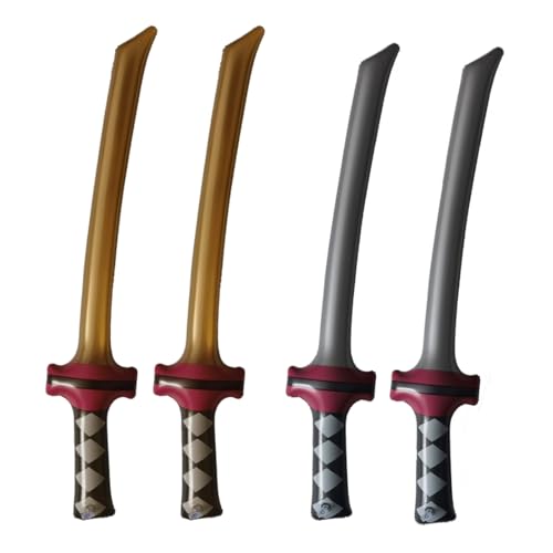 OUDQFCJ 4 Pcs Épée Ninja Enfant Décoration Anniversaire Ninja, Cadeaux Invités Anniversaire Enfant, Accessoires Fête Ninja