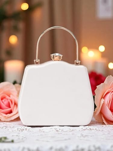 Image of TOOBA Handicraft Clutch Purse For Women with Sleek Design Glass Basket Clutch| Trendy Stylish Bridal, Party, Wedding Sling Bag