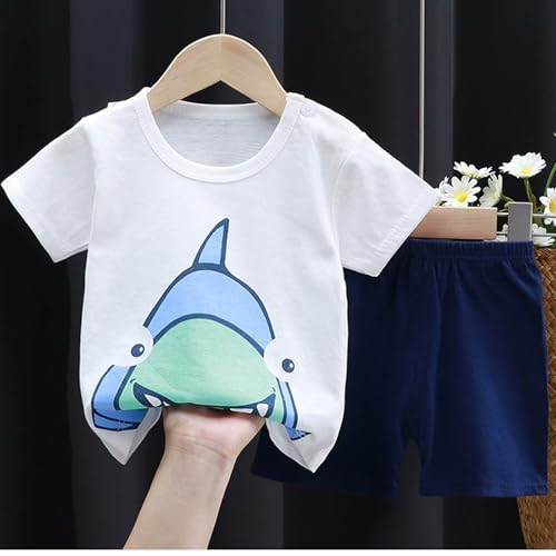 Image of Baby Toddler Boys 4 PCs T-shirts and Shorts Set Summer Clothes Outfit
