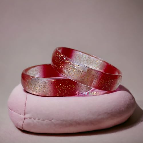 Sparkling Glass Bangle Kada - 2.60 (Medium)