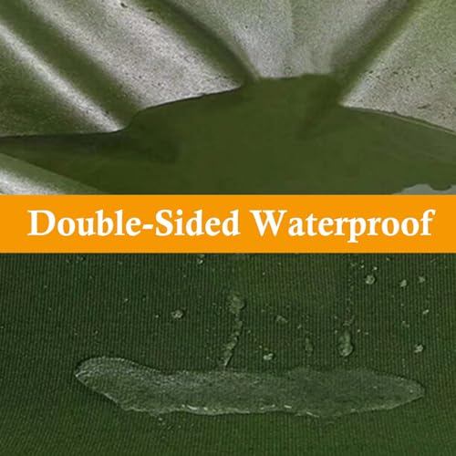 Lona impermeable de 6 x 20 pies, resistente a los rayos UV, ojales inoxidables, perfecta para acampar al aire libre, cubierta de tienda de campaña, paño protector multiusos