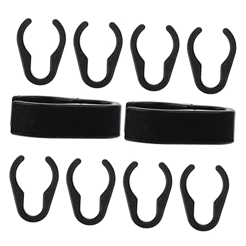 FUNOMOCYA 10Pcs Durable Mic Cable Holders Flexible Microphone Stand Cable Clips for Home and Studio Use for Organizing Mic Cables Stands and Equipment