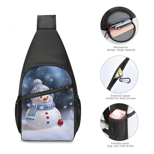 Bolso bandolera deportivo navideño para hombre y mujer miniatura 5