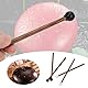 4 Stück 16,5 cm Weichgummischlägel für Stahlzunge Slit Drum Xylophon Percussion mit Halter