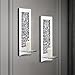 Pibeyer Crystal Crush Diamond Wall Candle holder set of 2, Rectangle Silver Mirrored Candle Sconces, Home Wall decoration for Living Room,Dining Room & Bedroom