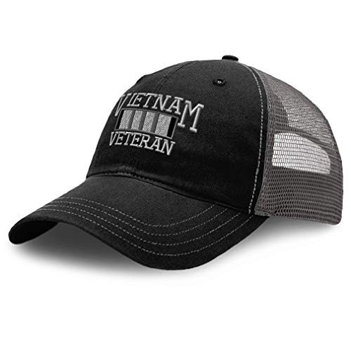 Image of Richardson Trucker Mesh Hat Vietnam Veteran C Embroidery Dad for Men & Women