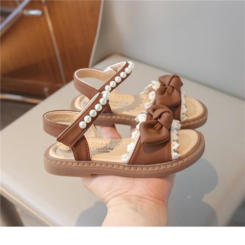 Summer Kid Toddler Girls Pearl Bow Princess Sandals Open Toe Soft Flat Soled Sandals Fashion Casual Shoes Shoes3