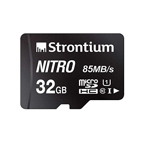 Image of (Refurbished) Strontium Nitro 32GB Micro SDHC Memory Card 85MB /s UHS-I U1 Class 10 High Speed for Smartphones Tablets Drones Action Cams (SRN32GTFU1QR)