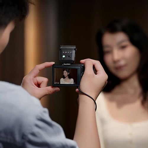 Cámara en miniatura compacta con luz LED de vídeo para creadores de contenido 7