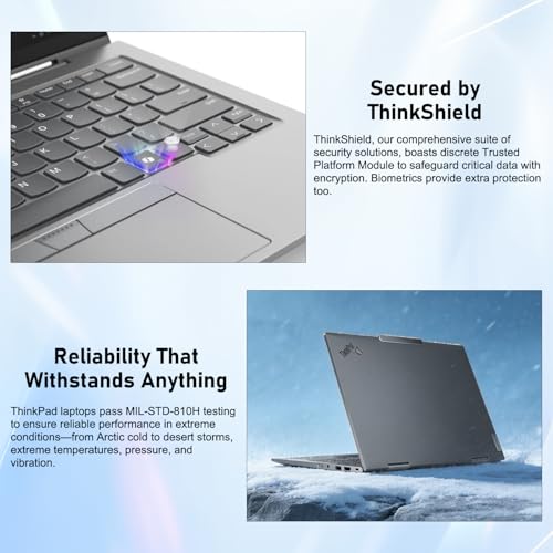 Image of Lenovo ThinkPad X1 Copilot+ 2-in-1 Laptop, 14 inch FHD+ Touchscreen, Intel Core Ultra 7 258V, Intel Arc Graphics, 32GB RAM, 1TB SSD, Fingerprint, Backlit, Wi-Fi 7, 1080P IR Camera, Win 11 Pro, w /Bundle