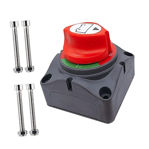 Unomor Car Battery Kill Switch 12v-48v Battery Disconnect Master Isolator Cut Off Master Isolator for Vehicles Campers