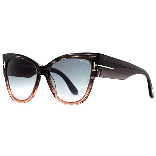 Tom Ford Anoushka TF371 AnoushkaSunglasses, Gray Frame/Gradient Smoke Lens, 57mm