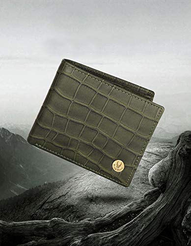 Image of WildHorn RFID Protected Leather Wallet for Men,Black