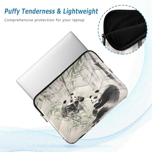 Funda para portátil de 13-14 pulgadas con diseño panda miniatura 5