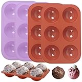 4 Pack Semi Sphere Silicone Mold,Hot Cocoa Bomb Baking Molds for Making Hot Chocolate Bombs, Cake, Coco Bomb, Cocoa Ball, Half Round Jello,and Dome Mousse