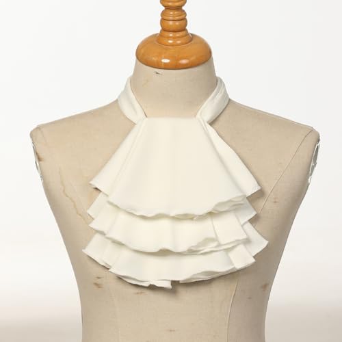 Image of COSDREAMER Mens Renaissance Scarf Jabot Cravat Costume Collar