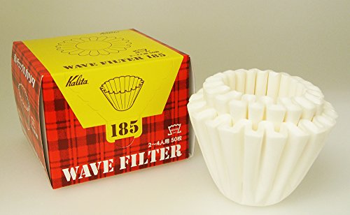 Kalita Wave Coffee Filter, White, for 2-4 People.