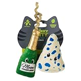 Quirky Kitty Wine & Cheese Catnip Plush Cat Toy, Pack of 2
