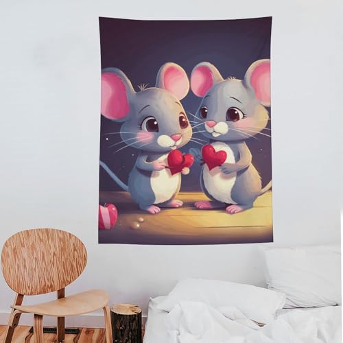 Tenture murale polyester art abstrait grande taille salon YKUDBN - 7