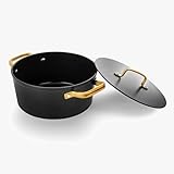 Arcos Cacerola Antiadherente Cerámico Serie Samoa Iconic Negro 24 Cm