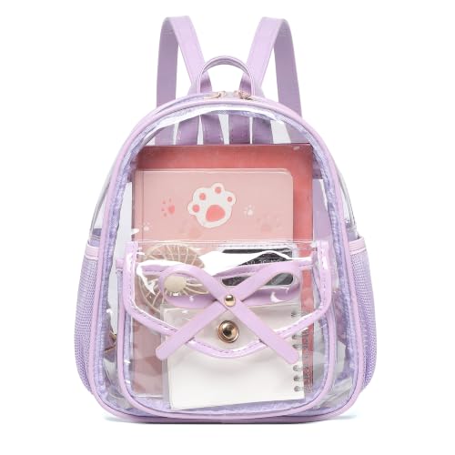 Image of I IHAYNER Girls Bowknot Cute Leather Backpack Mini Backpack Purse for Women