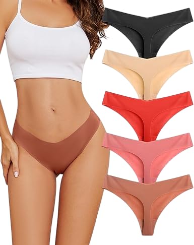 nyamah sales Nyamah alesWomen's Cotton Seamless Anti Bacterial Thong Low Rise Sexy Solid G-String Thong Bikini T-String Sexy Lingerie Panties Briefs Pack of -3-picture-10