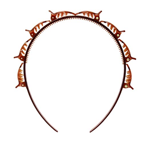 Preisvergleich Produktbild Maufy Doppellagiges geflochtenes Haarband mit Krokodilklemme.